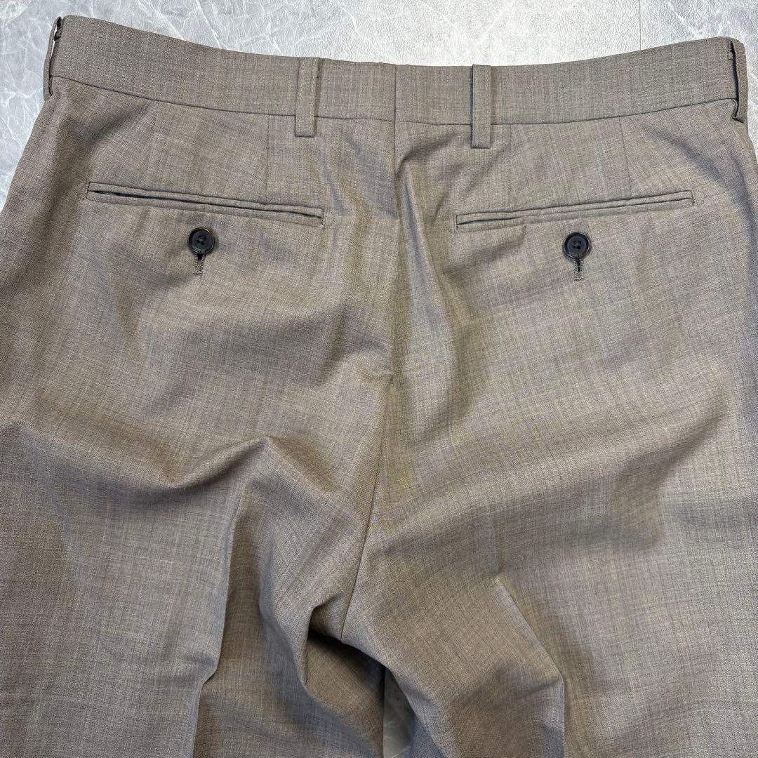極美品　ジュンコシマダオム　スーパー120 セットアップ　上下　スーツ　ブラウン