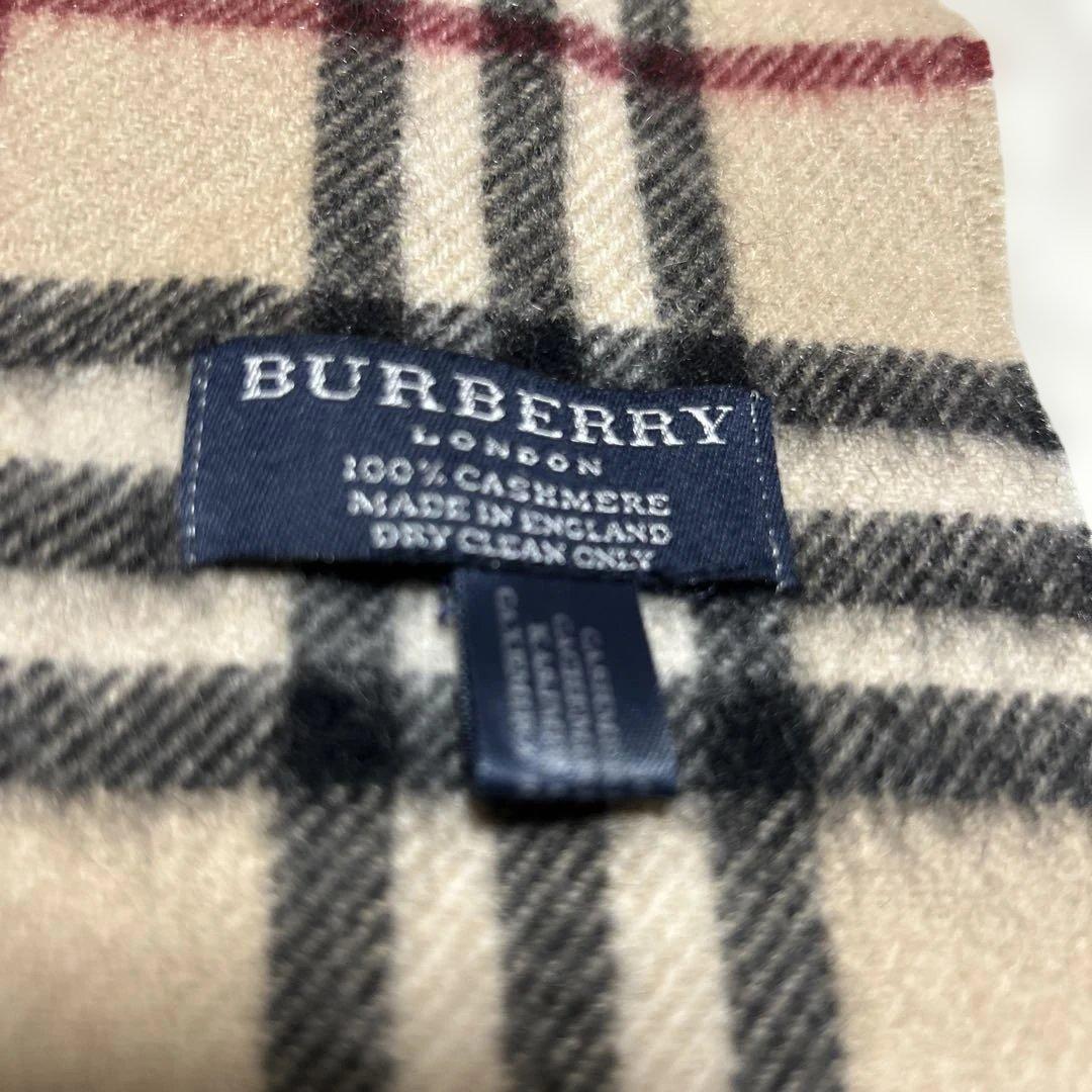 BURBERRY カシミヤ100 チェックマフラー