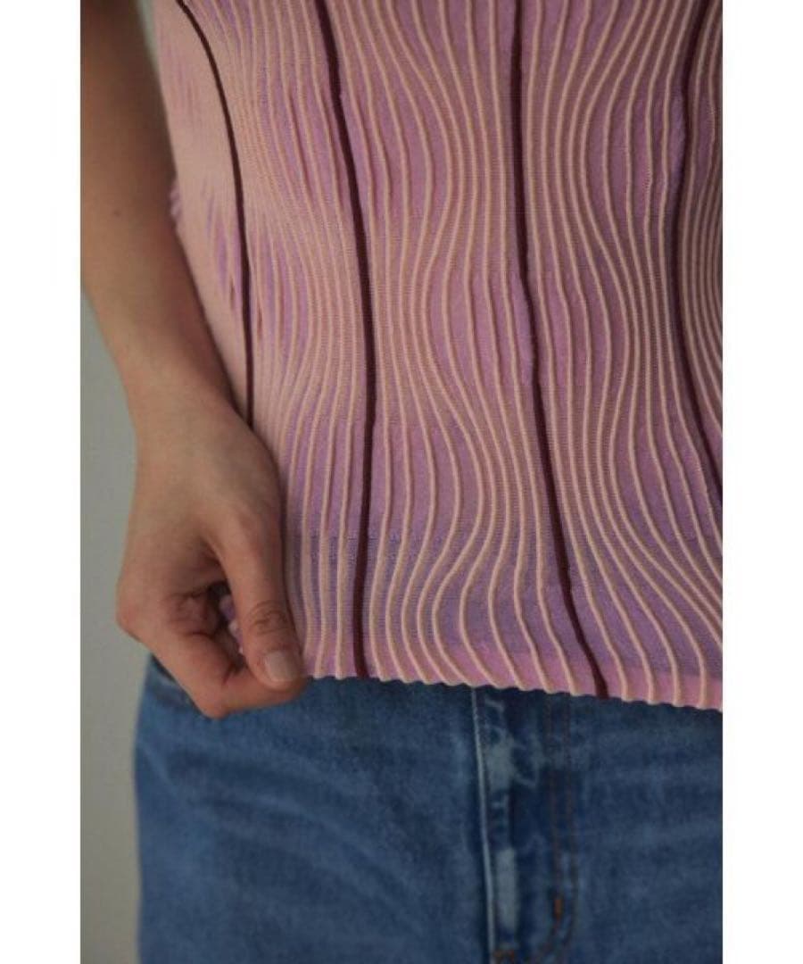 ブラックバイマウジー　random stripe camisole