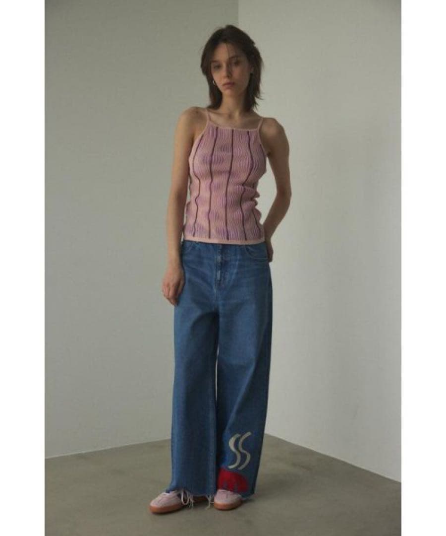 ブラックバイマウジー　random stripe camisole