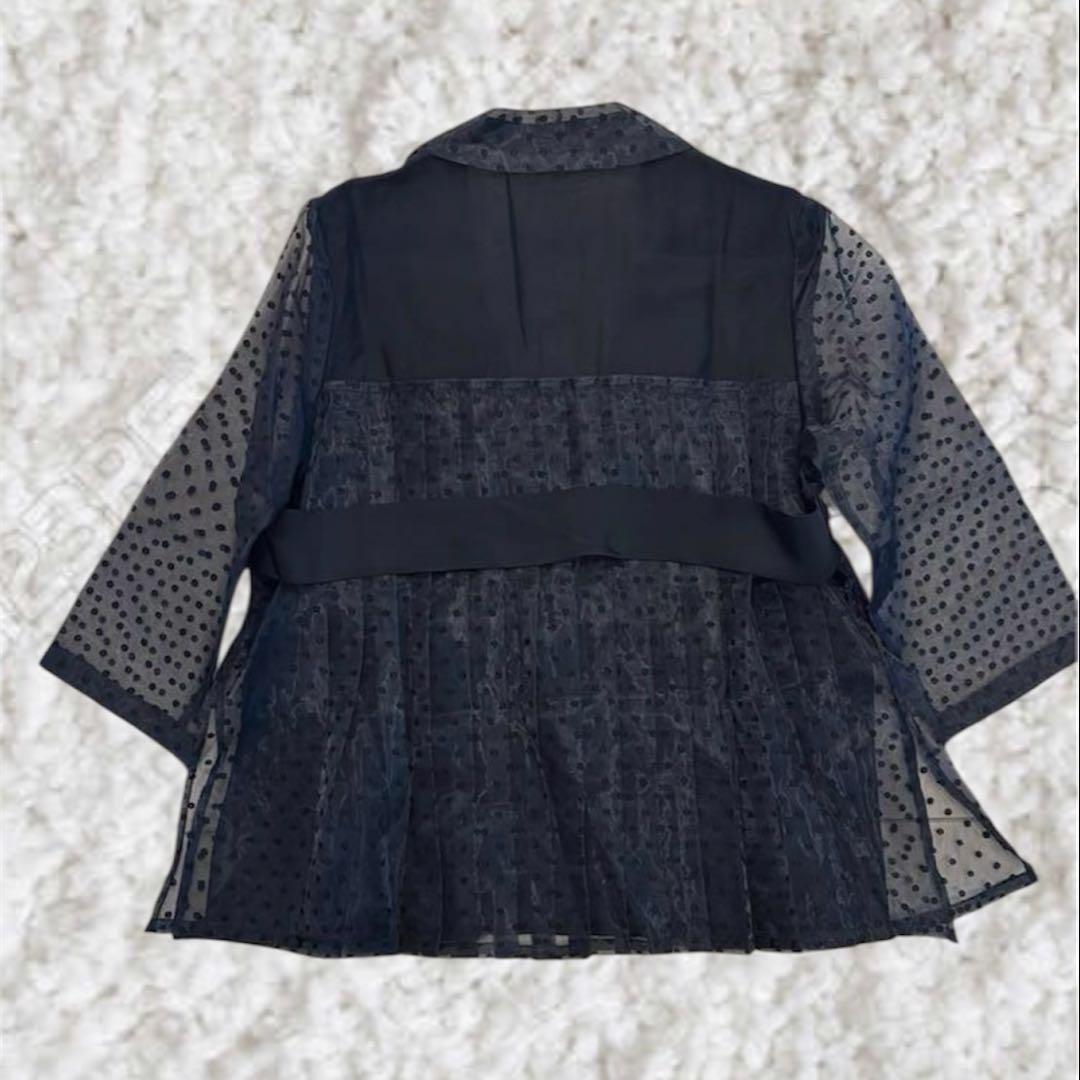 新品同様✨️Eimee Law ドットオパールオーガンジーレイヤードジャケット