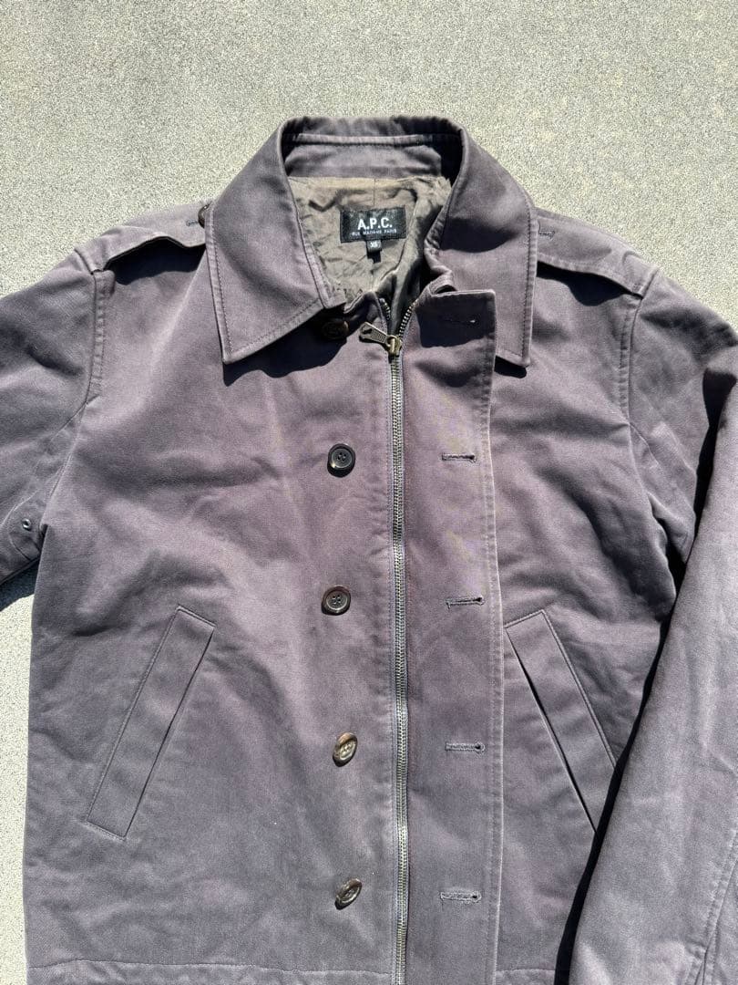 A.P.C. archive zip-up blouson ダークウェア