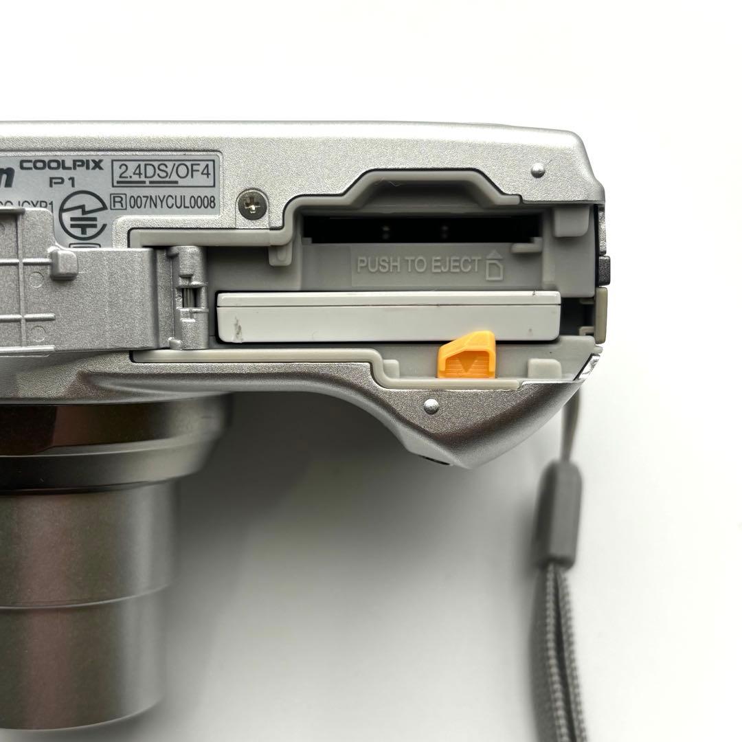 【美品 動作確認◎】Nikon COOLPIX P1 シルバー デジカメ