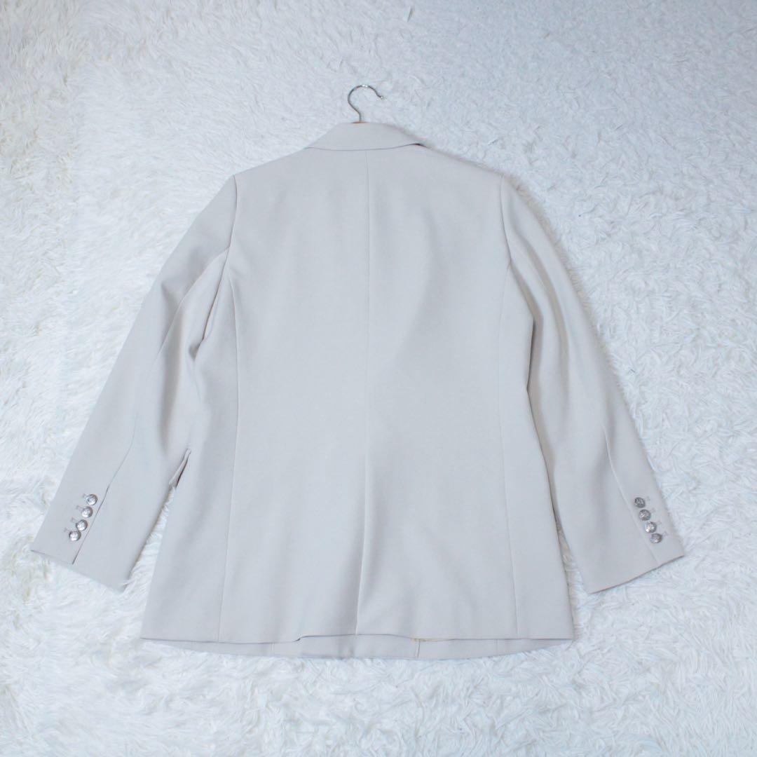 新品 24AW Arpege story W釦テーラードジャケット ライトグレー
