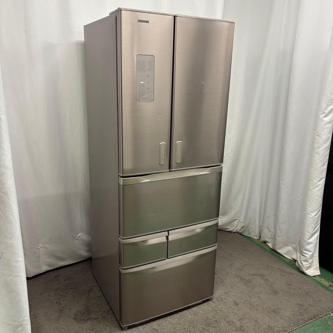 156　東芝　冷蔵庫　500ℓ　大型　綺麗　フレンチドア　中古　設置無料　安い‼️