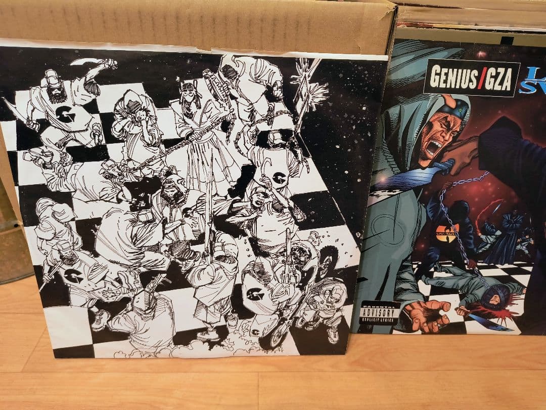 当時物 USオリジナル】GZA / LIQUID SWORDS 2LP 刻印あり