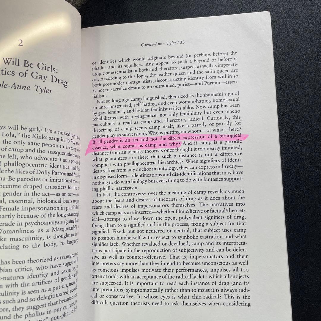 洋書 Inside/Out: Lesbian TheoriesGay Theories