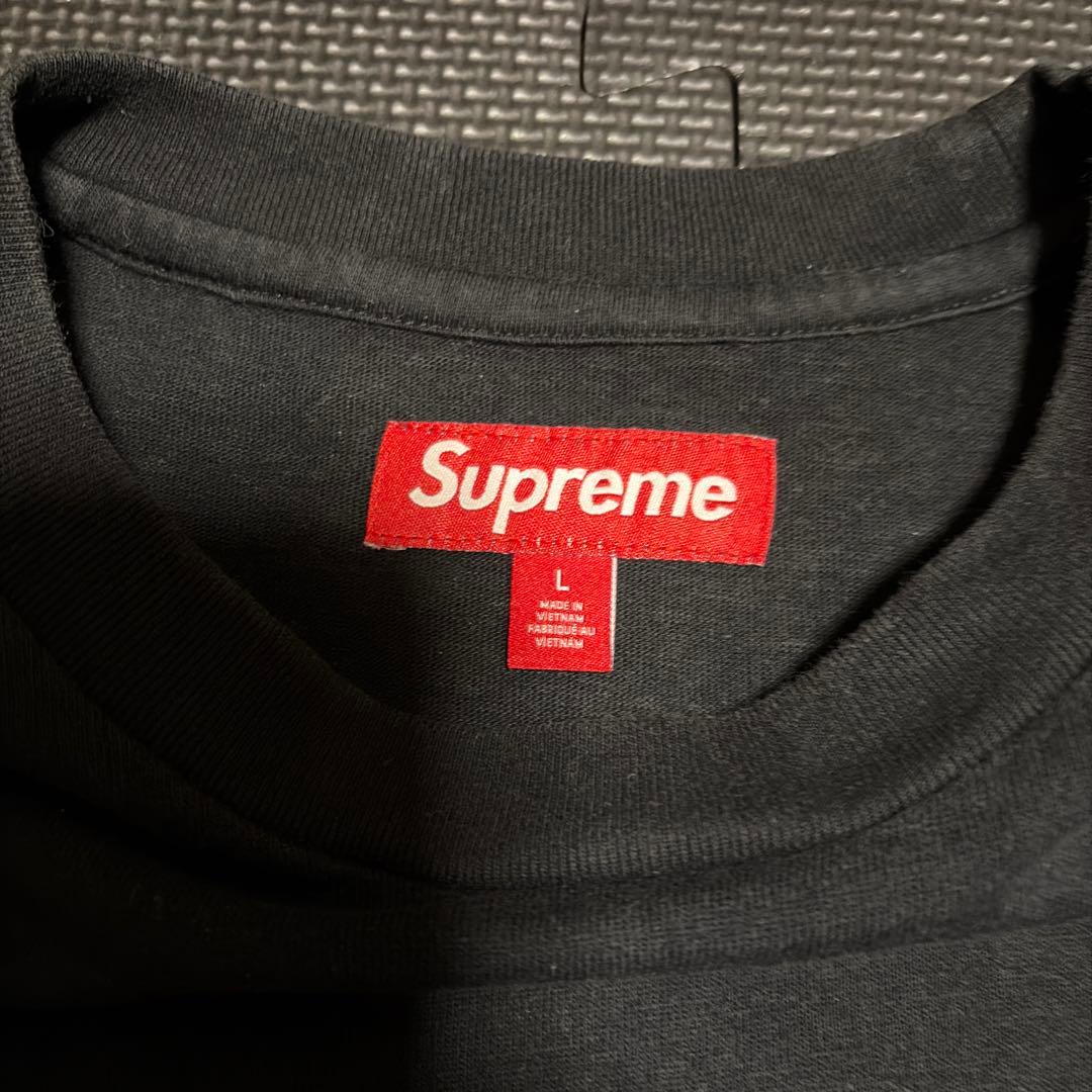 Supreme ツイルアップリケ Tシャツ 半袖 サイズL