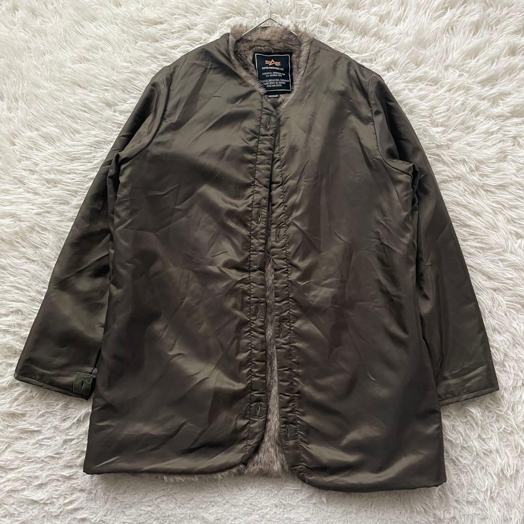 X-girl ALPHA INDUSTRIES 2way ファー　モッズ コート