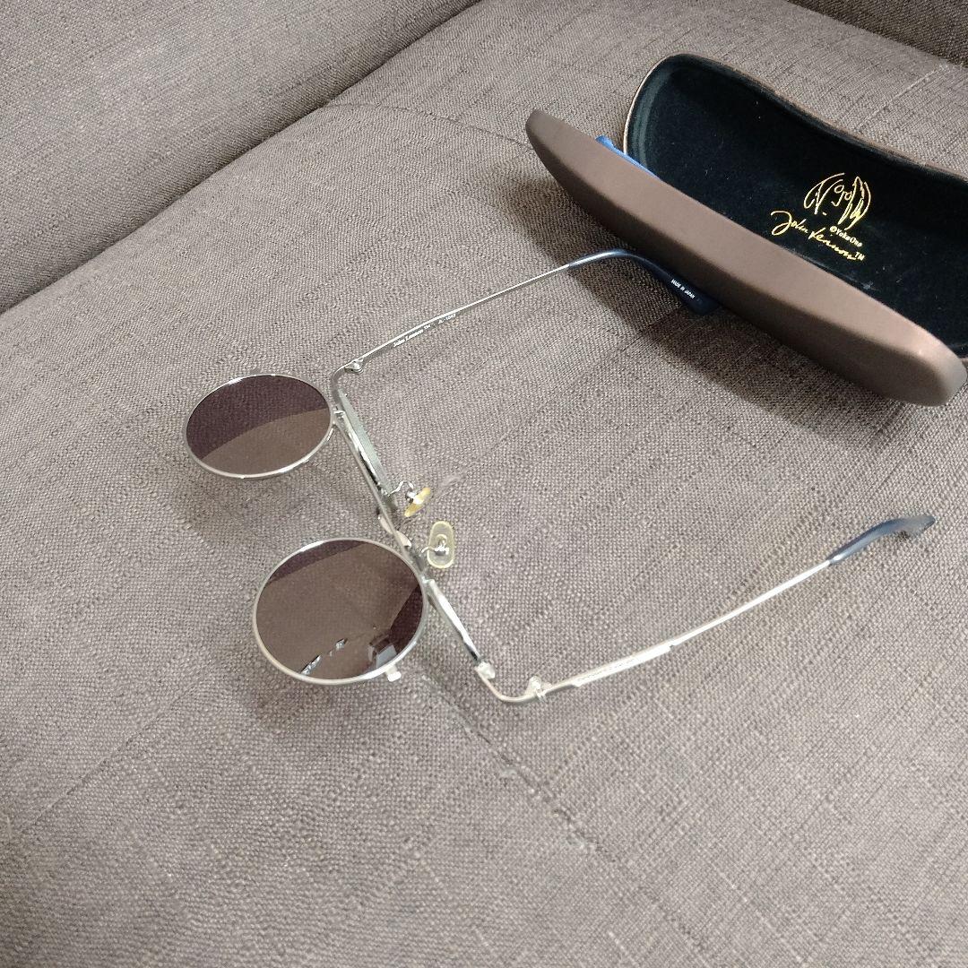 John Lennon ラウンドサングラス シルバー