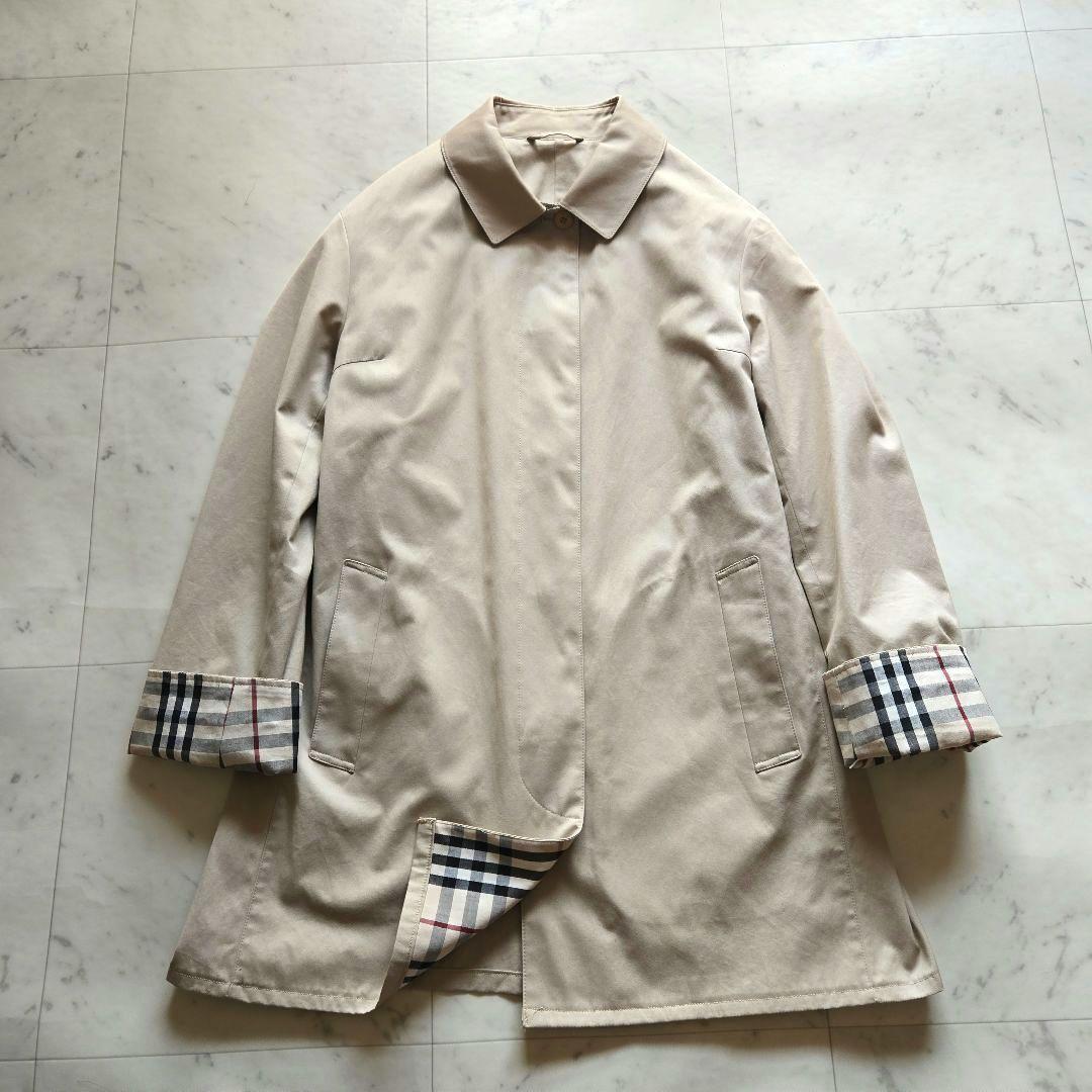 希少★ BURBERRY LONDON ステンカラーコート ノバチェック 刺繍