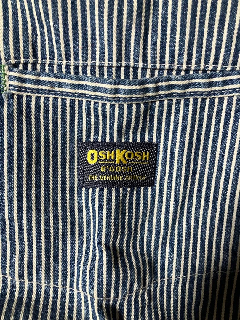 80's ビンテージ OSHKOSH ヒッコリー ワークジャケット 91-B