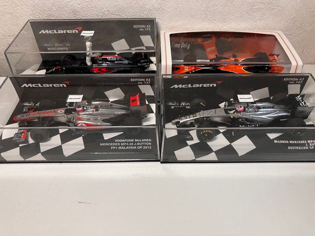 ミニチャンプス 1/43 マクラーレン ジェンソン・バトン 4台セット