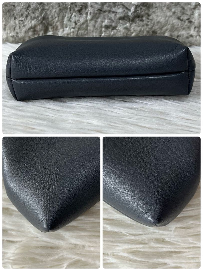 【極美品】北欧暮らしの道具店 「パッと開いて、さっと使える」本革のがま口財布
