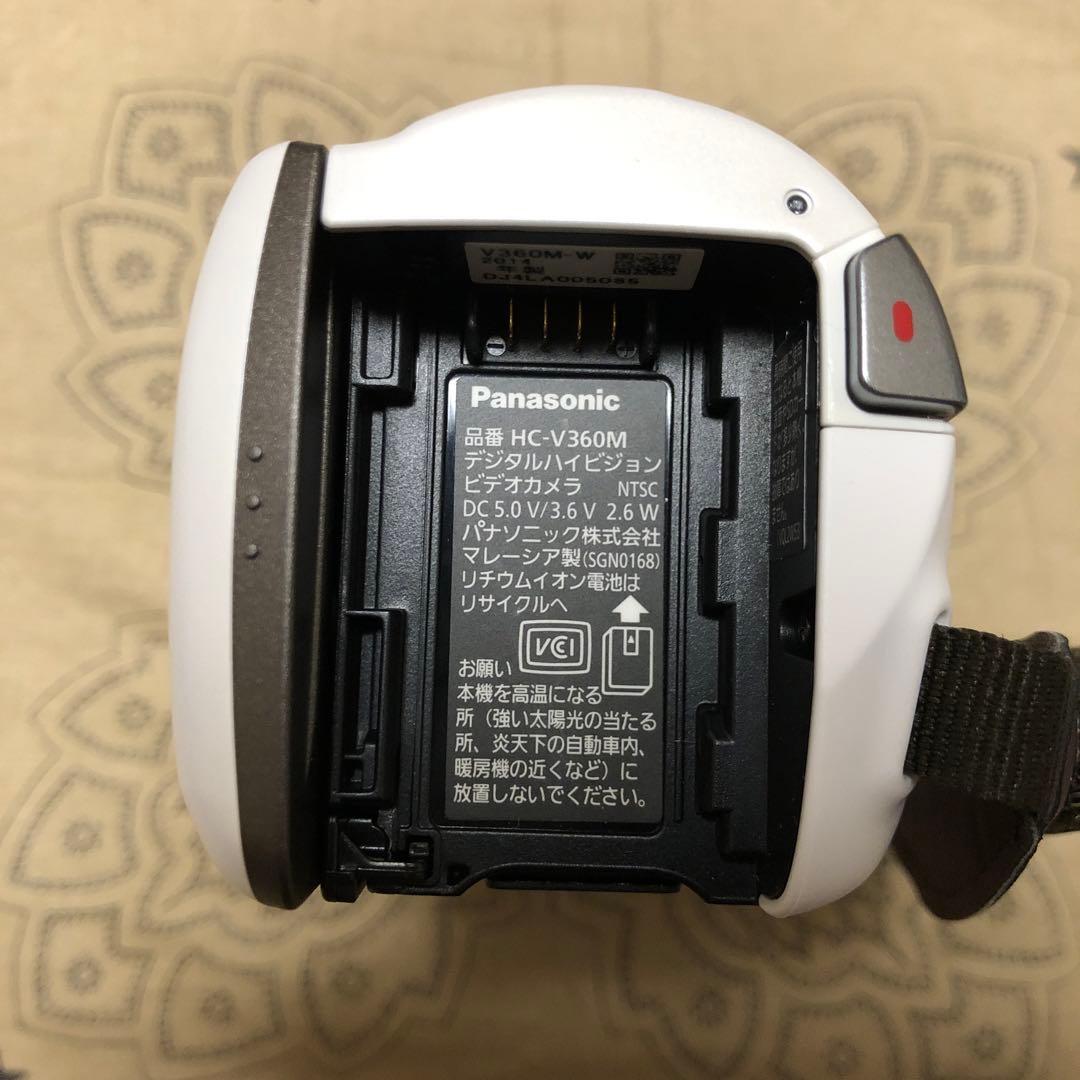 極美品 Panasonic HC-V360M ホワイト ビデオカメラ
