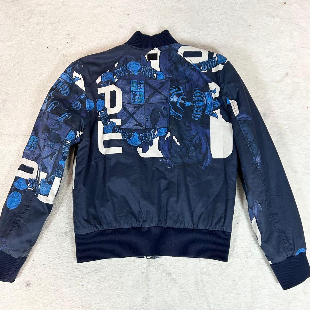 希少❗️G-STAR RAW ブルゾン　MA-1 グラフィック　アート　派手　総柄