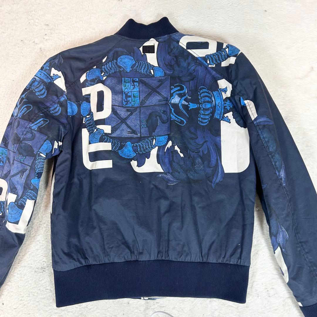 希少❗️G-STAR RAW ブルゾン　MA-1 グラフィック　アート　派手　総柄