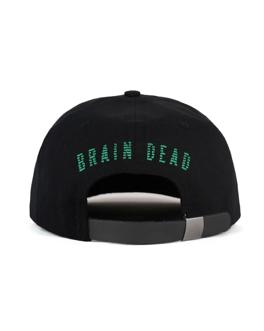 帽子 BRAIN DEAD X ALIENS 6 PANEL HAT - BLACK