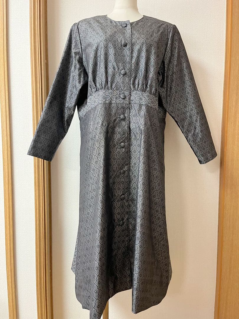 美品◇草野 栄◇久留米絣◇ワンピース◇コートとしても