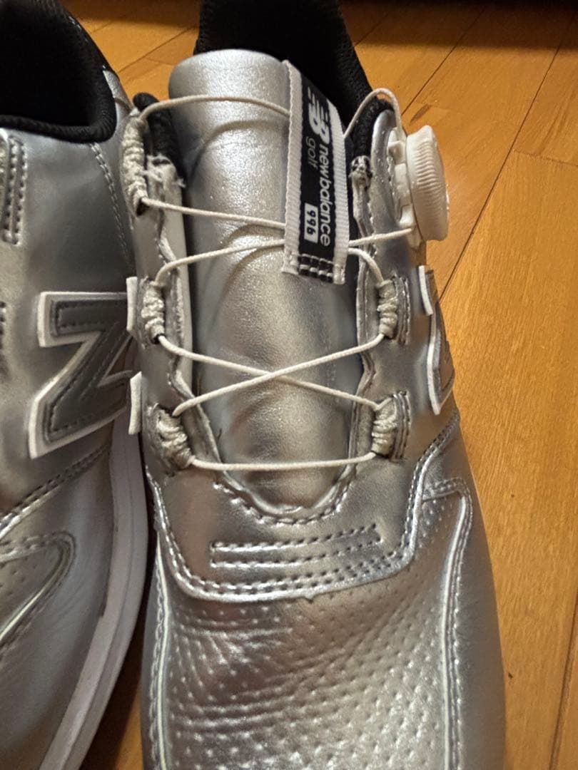 【即購入OK 】 New Balance ゴルフシューズ シルバー BOA