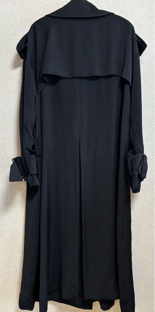 最終お値引き！４２９８SHIZUKA KOMURO 黒トレンチロングコート