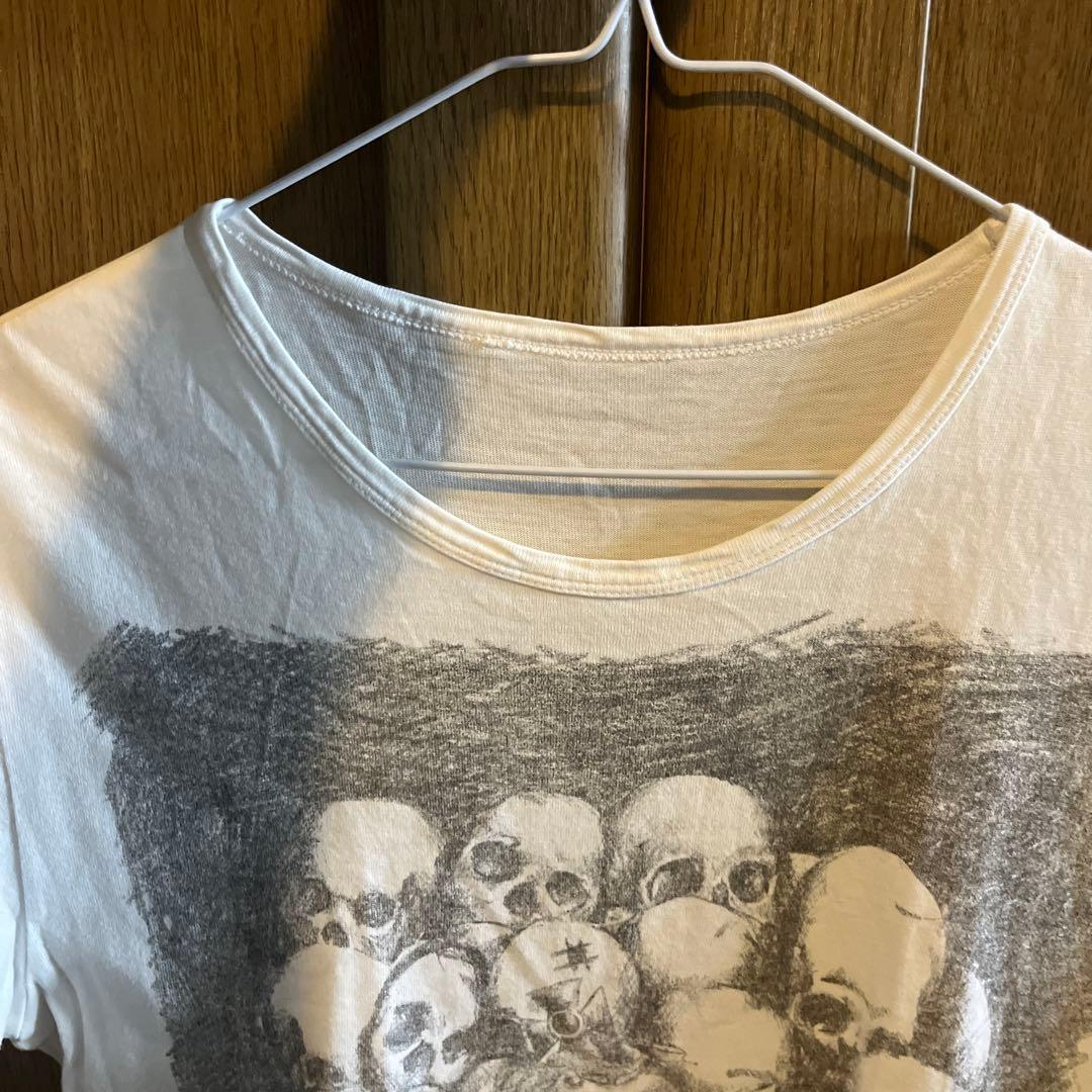 ヴィヴィアン　スカルプリント 半袖Tシャツ ホワイト