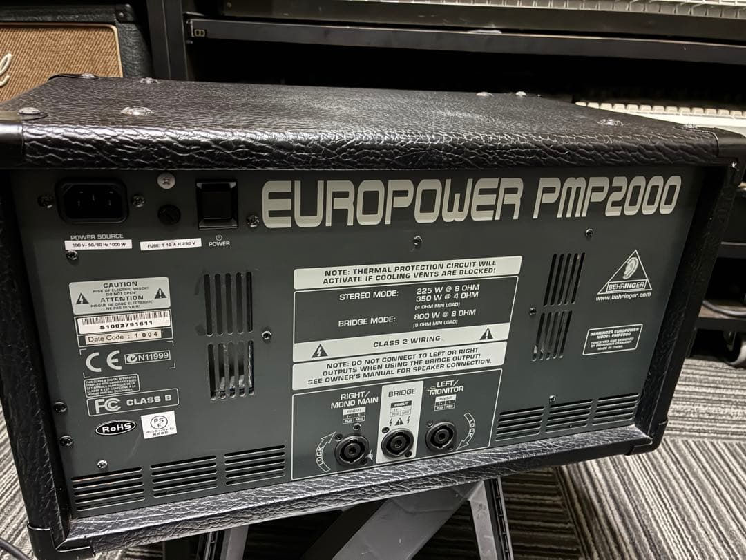 BEHRINGER EUROPOWER PMP2000 パワードミキサー