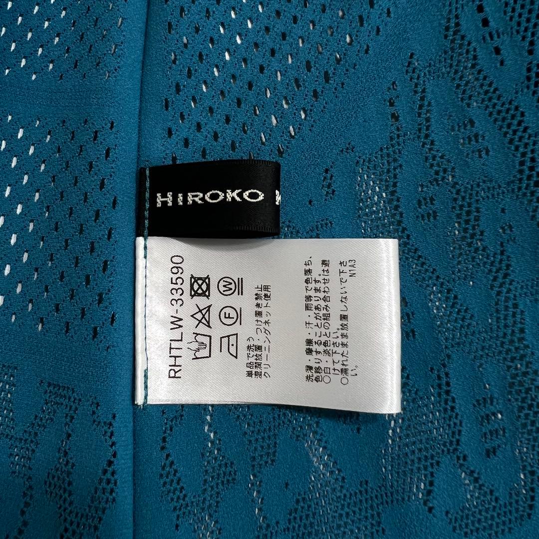 美品　HIROKO KOSHINO ヒロココシノ　カーディガン　ブルー系　38