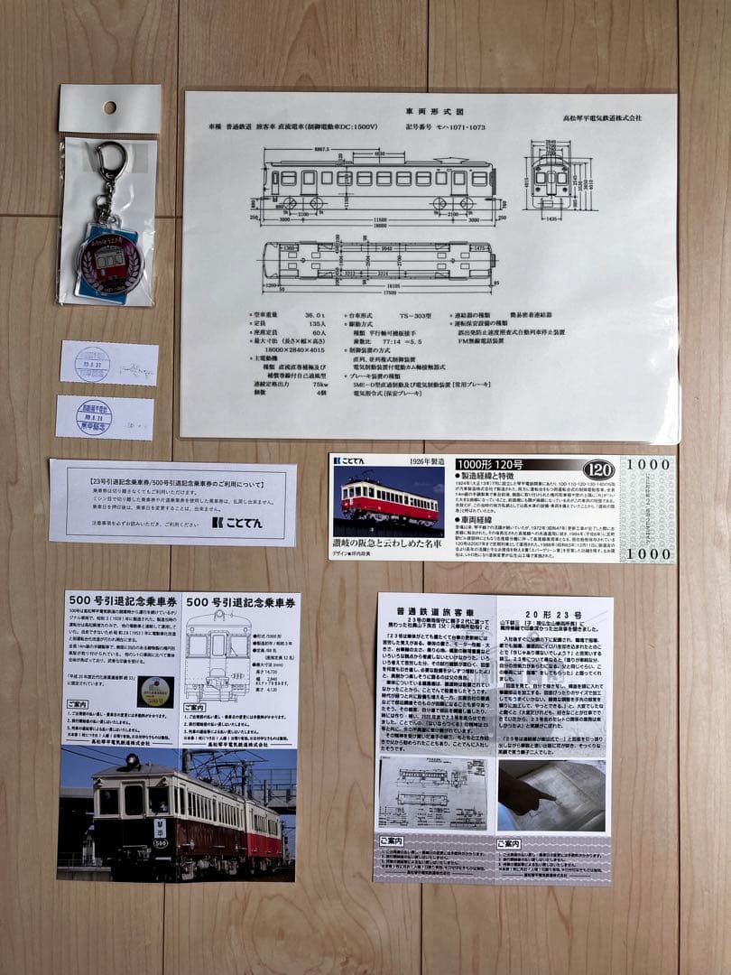 ことでん レトロ電車 乗車記念