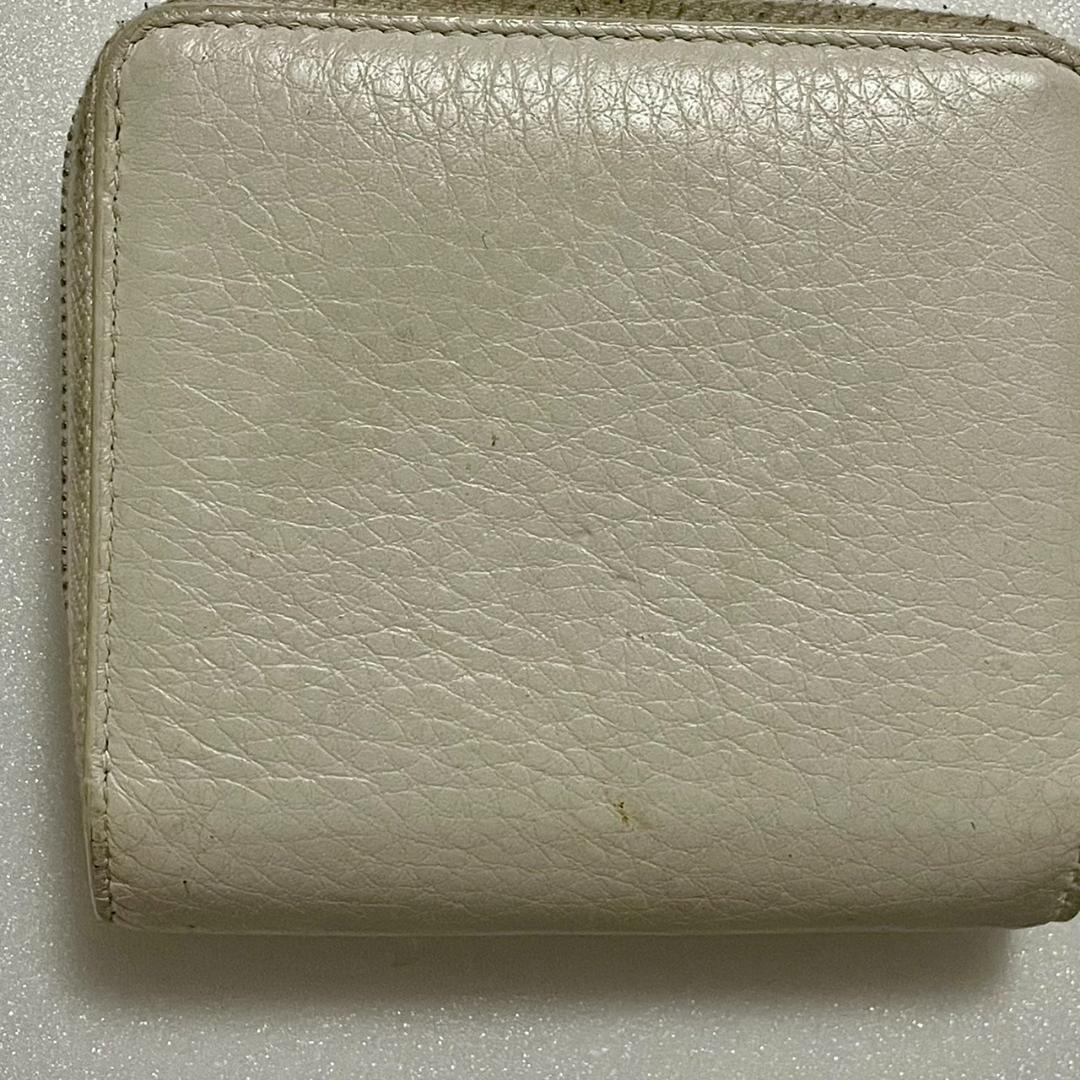 BALENCIAGA バレンシアガ 二つ折り財布 ホワイト レザー ブランド