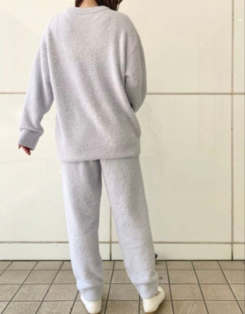 ジェラートピケ　パンダジャガードプルオーバー&さがらロングパンツ　上下セット