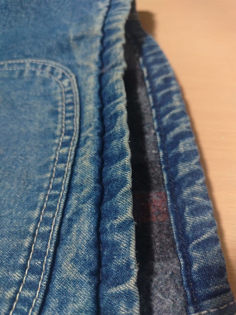 【袖ダメージ】Carhartt デニムカバーオール ブランケット L 90s?