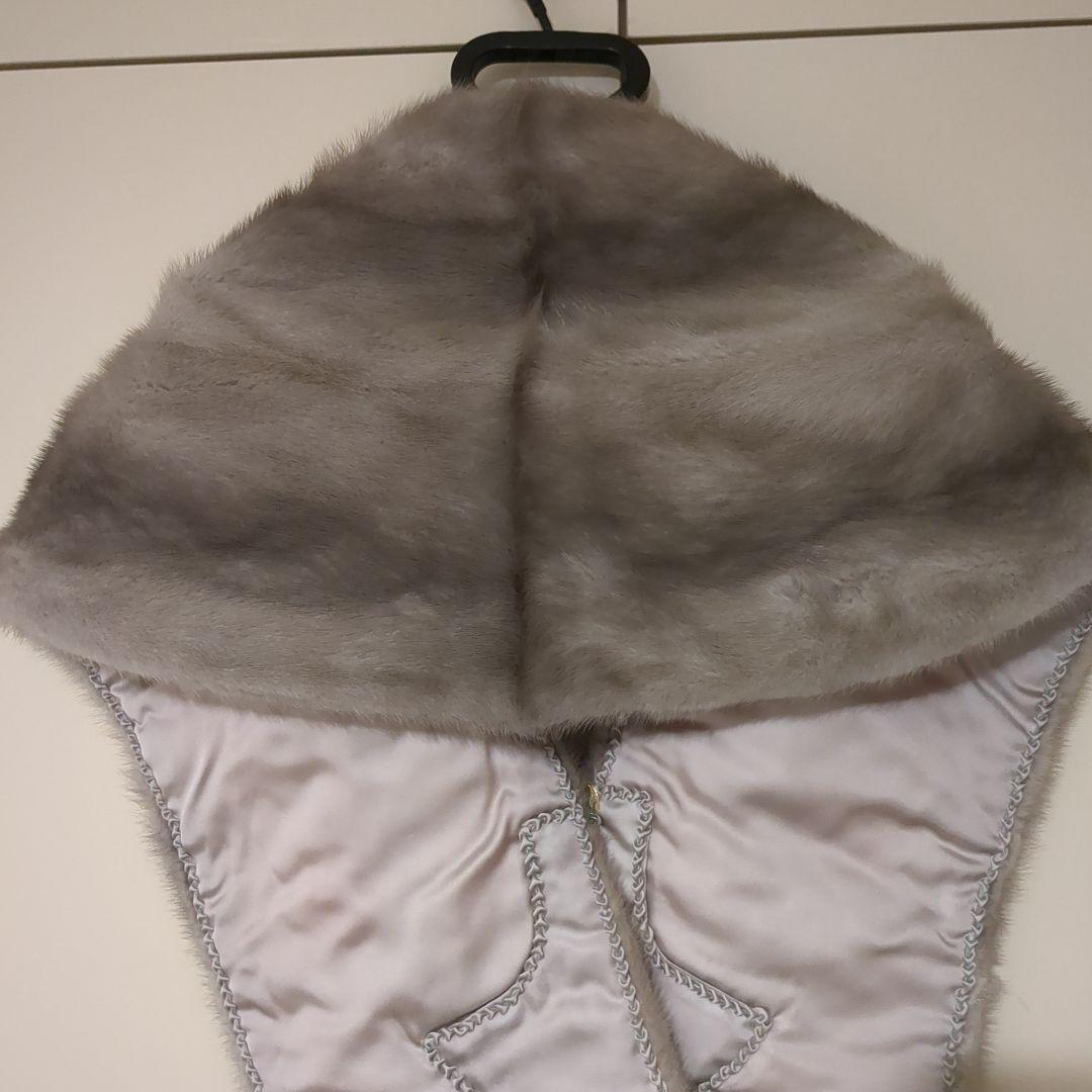 未使用　　サガミンク　ショール　グレー　タグ付き
