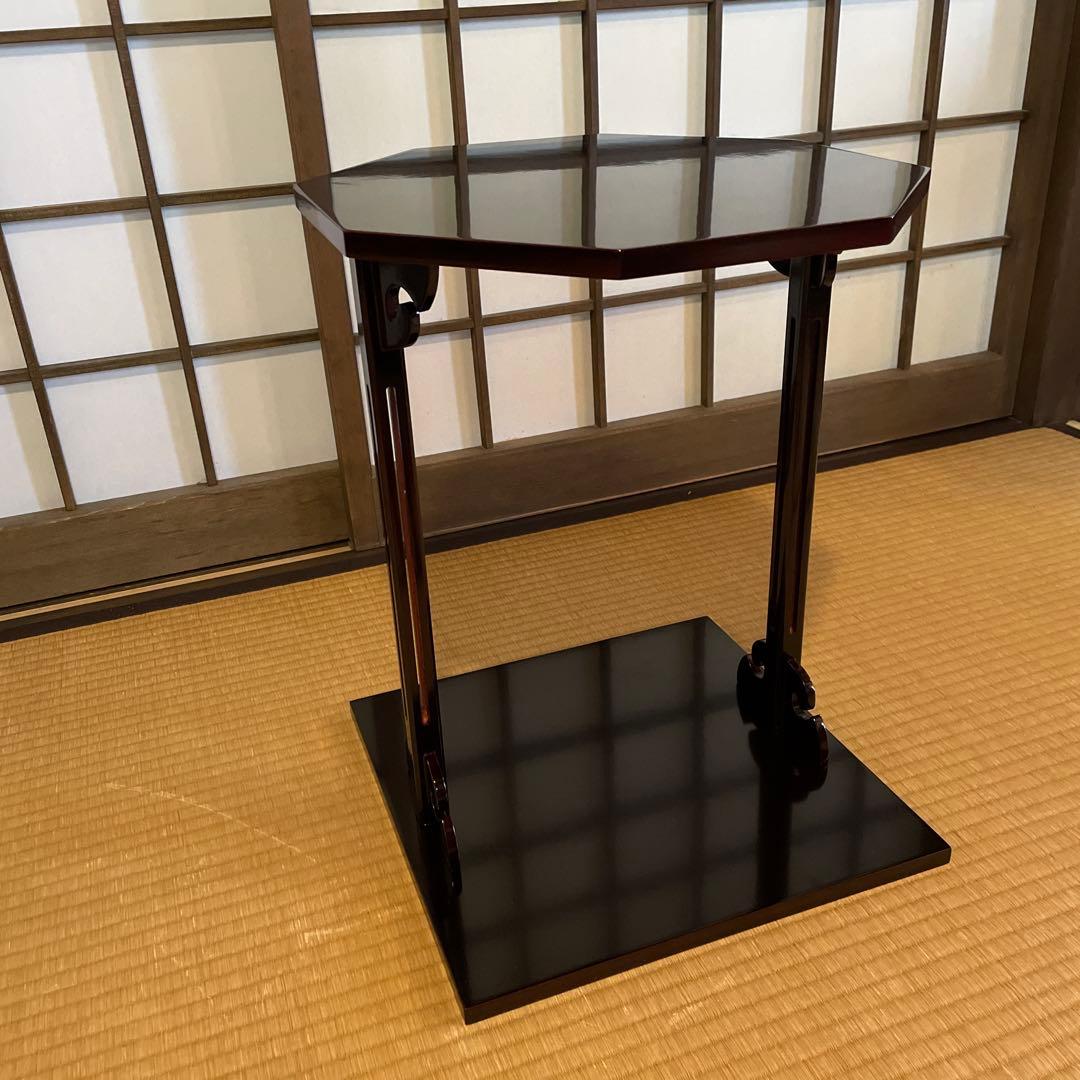茶道具「淡々斎好」『寿棚』天然木「溜塗」組立式 紙箱