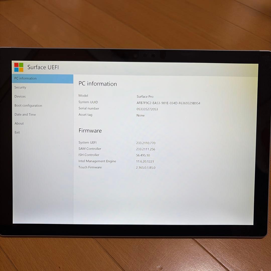 s*i様 Surface Pro 5（ジャンク）