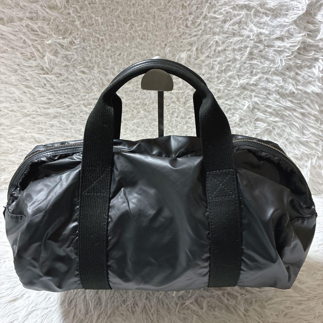 良品⭐️ ハンティングワールド　バチューライトダッフルバッグ　ロゴ　ブラック