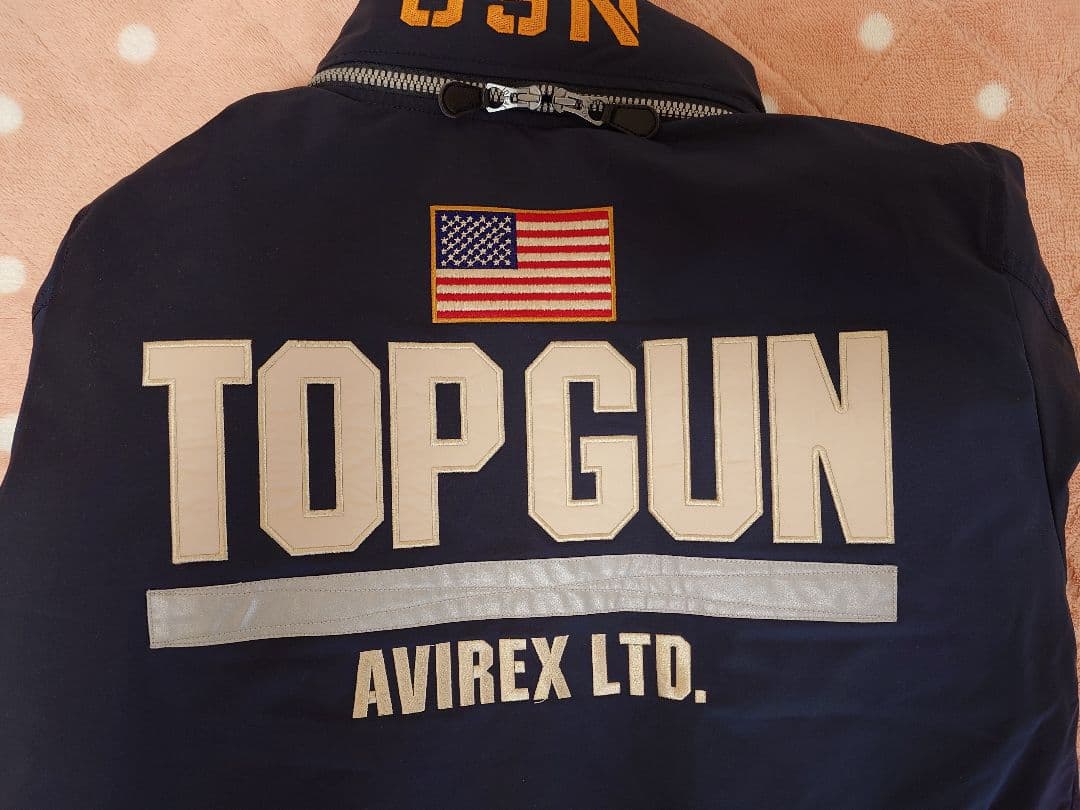 AVIREX TOP GUN MA-1 フライトジャケット ネイビー+おまけ