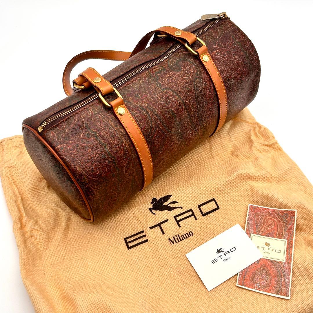 ✨美品✨ ETRO エトロ ボストンバッグ ミニ ハンドバッグ ペイズリー 希少