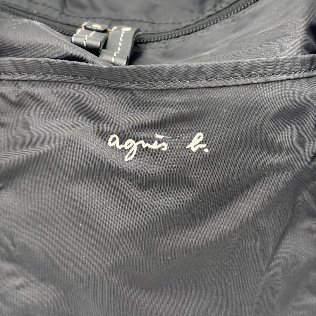 agnes b.VOYAGE 肩掛け　ボストンバック　大容量　ナイロン　レザー
