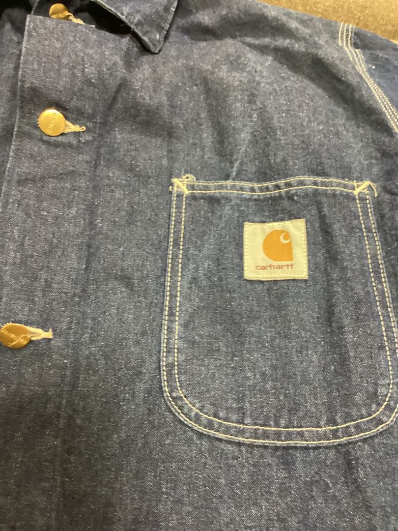 Carhartt ネイビー デニム カバーオール