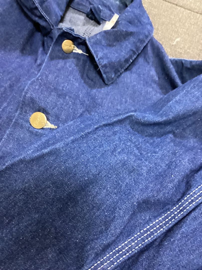 Carhartt ネイビー デニム カバーオール