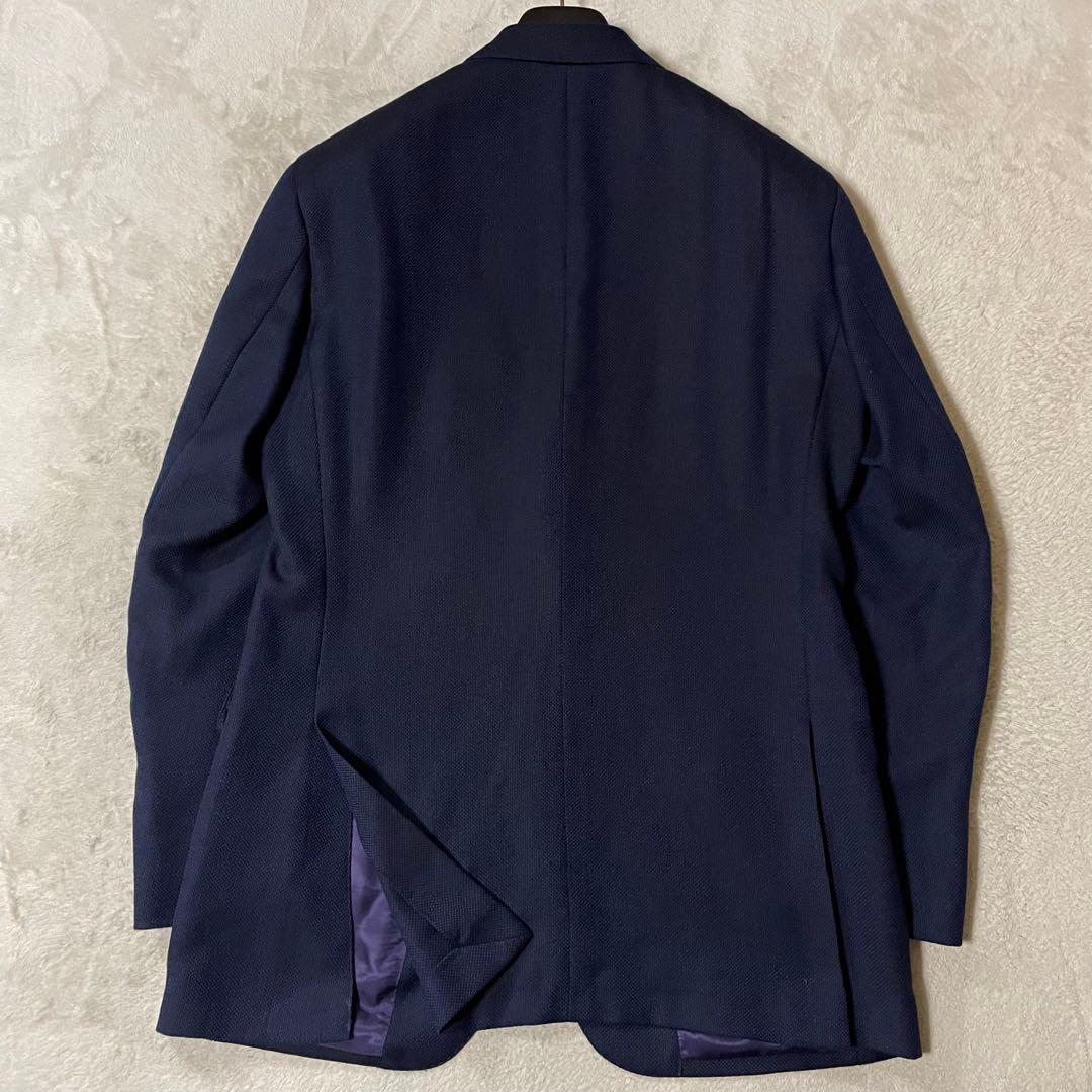 ARTISAN アルチザン×チェルッティ ホップサック織 紺ブレザー L 美品