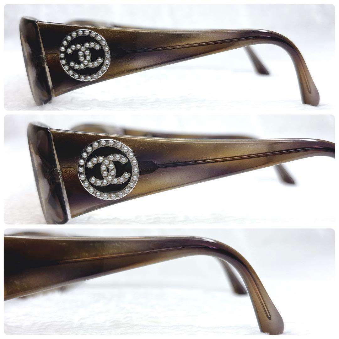 小物 CHANEL Pearl CC Logo Vintage Sunglasses