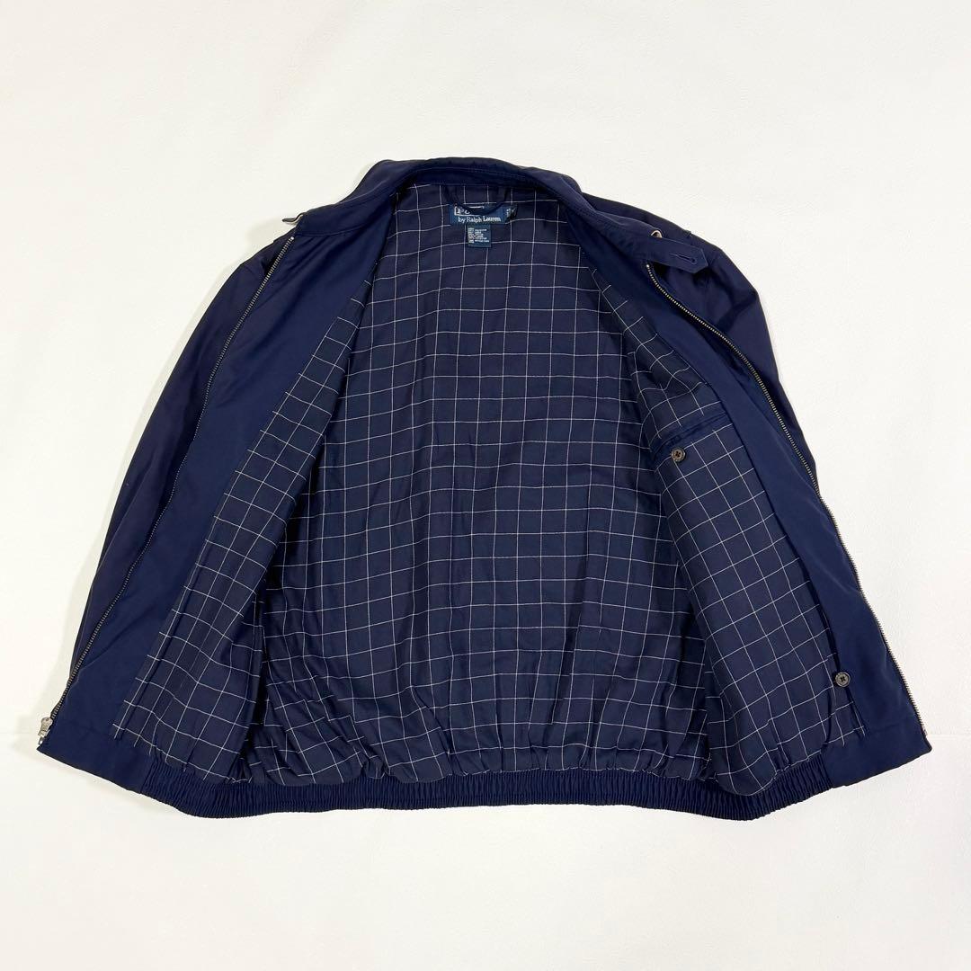 ポロラルフローレン スイングトップ ポニー チェック 90s ネイビー M
