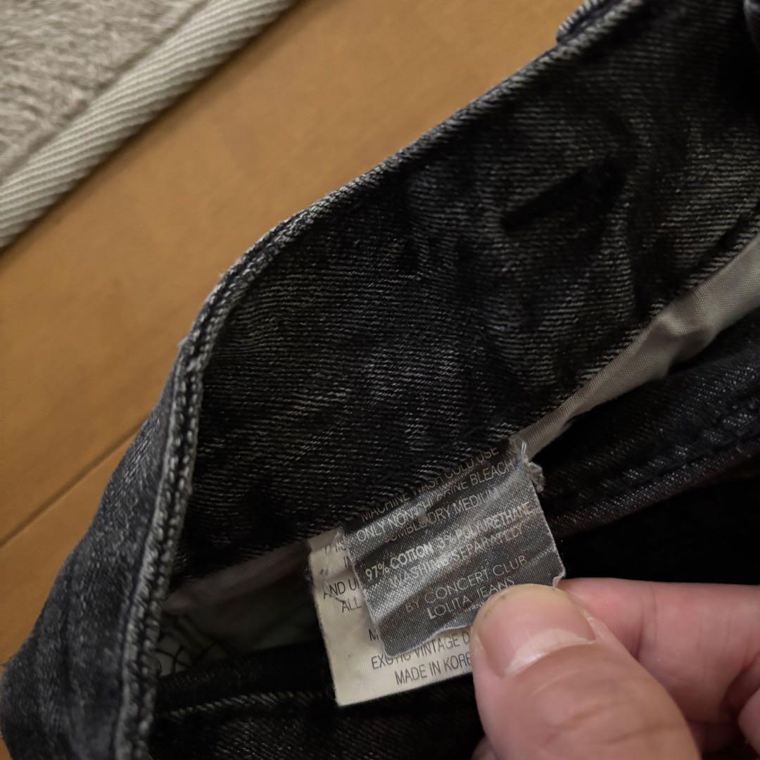 パンツ archive Lolita jeans black denim 24