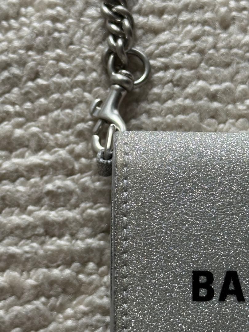 【BALENCIAGA】 三つ折り 財布 バッグ チェーン ウォレット