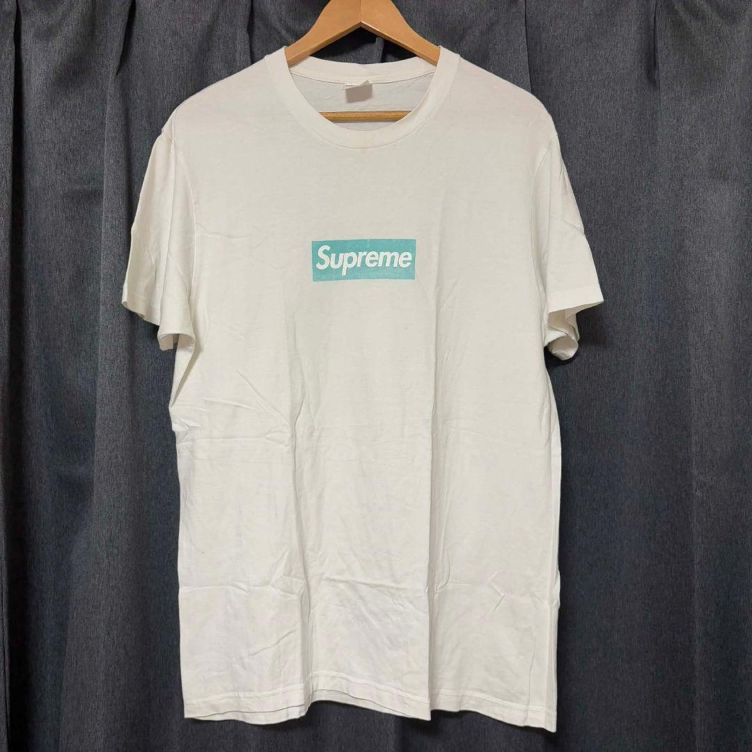 と*ん様 Supreme Tiffany Box Logo Tシャツ Lサイズ