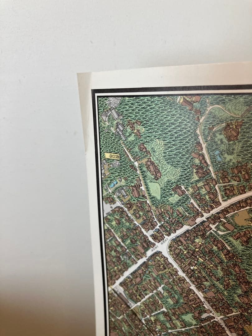 貴重！石原正のバーズアイマップ④「鎌倉絵図」 1980年