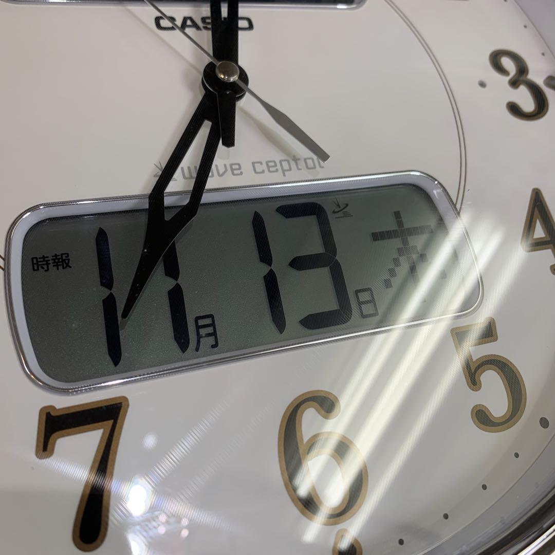 himawari３　CASIO　カシオ　電波時計　掛け時計　温湿度表示