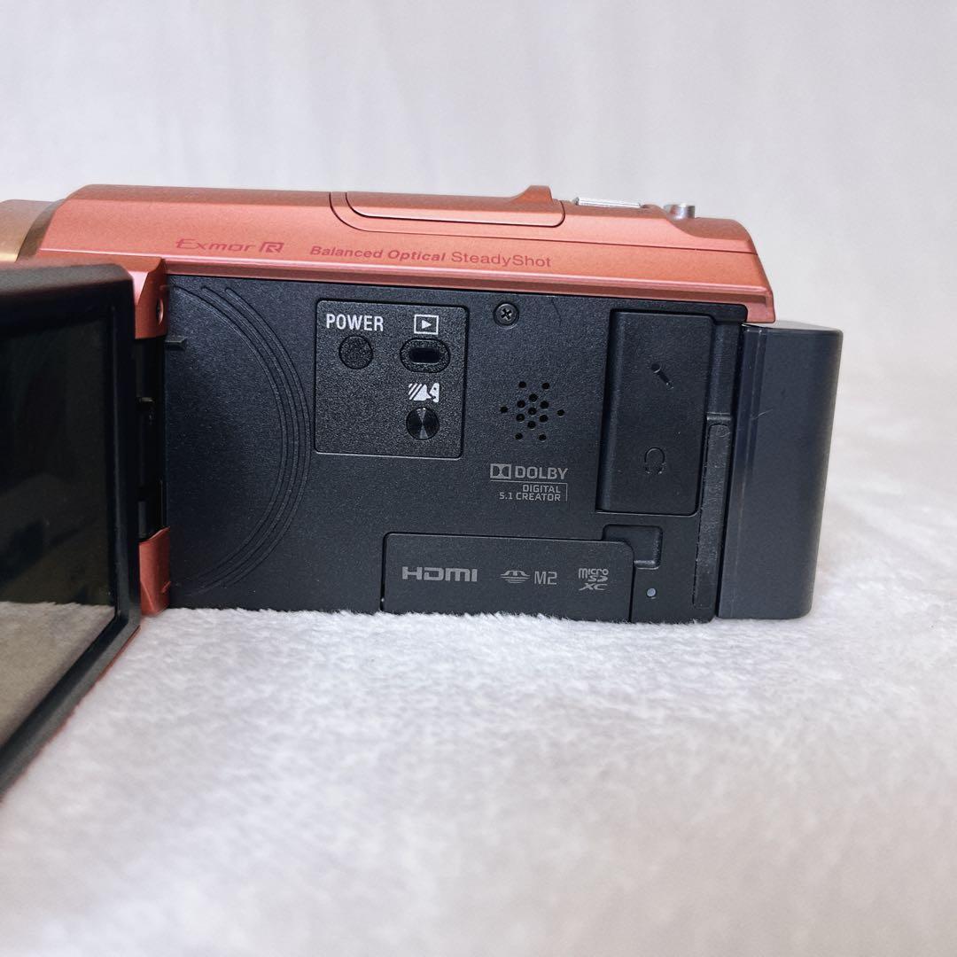 SONY HDR-CX535 ハンディカム 動作確認済み　ビデオカメラ　ピンク